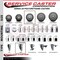 Service Caster 4'' Gray Poly Swivel 1-1/8'' Expanding Stem Caster Set 2 Total Lock Brakes, 4PK SCC-EXTTL20S414-PPUB-2-S-2-118 - alternate 5